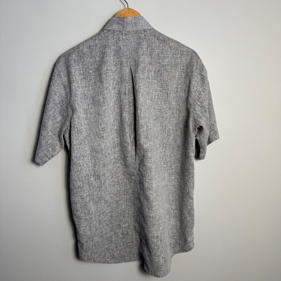 The Australian Outback Collection Men's Short Sleeve HEMP Button Up Shirt Gray M - Picture 5 of 13